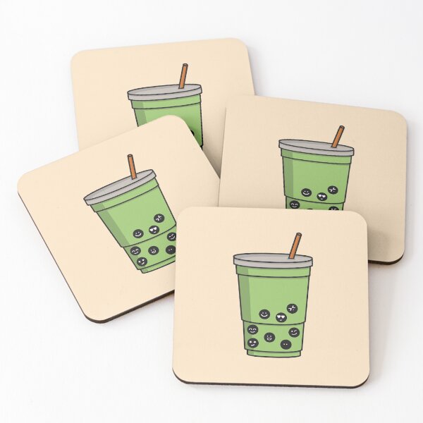 Item preview, Matcha Bubble tea smiley designed and sold by galax-C.
