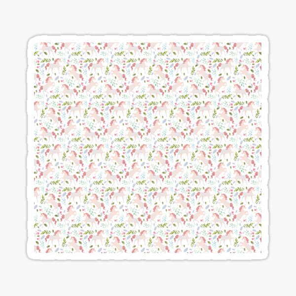 Item preview, Unicorn Floral Pattern designed and sold by ANGELA2-BRYANT.
