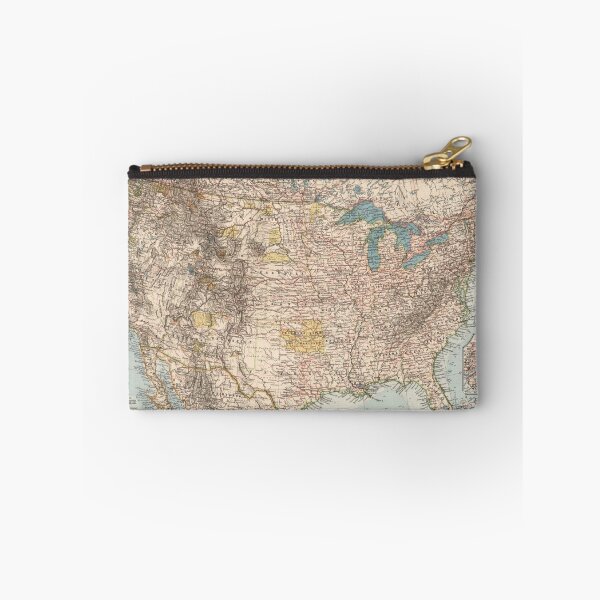 Item preview, Vintage United States Map (1898) designed and sold by BravuraMedia.