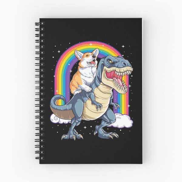 Item preview, Corgi Riding Dinosaur T rex Shirt Funny Rainbow Dog designed and sold by LiqueGifts.