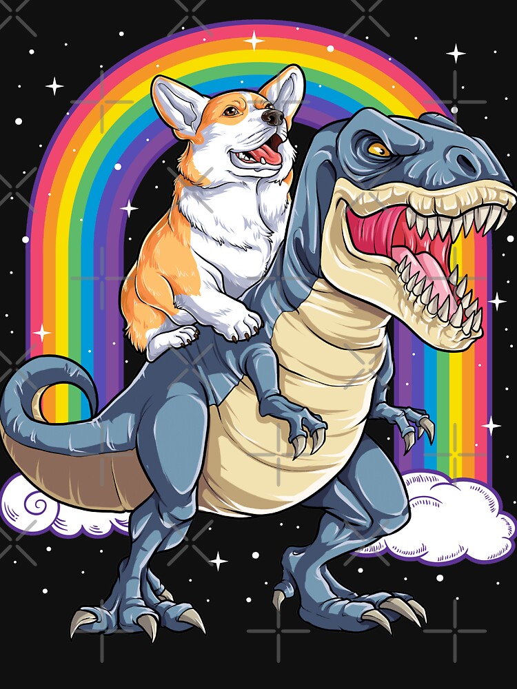 rainbow dog t shirt