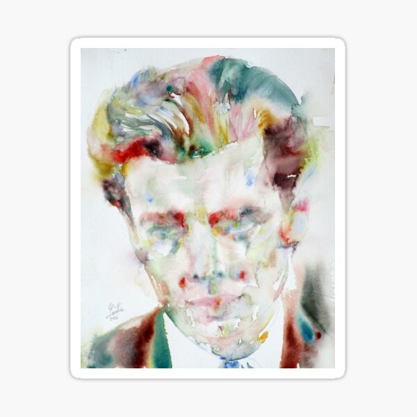 Item preview, ALDOUS HUXLEY - watercolor portrait .3 designed and sold by lautir.