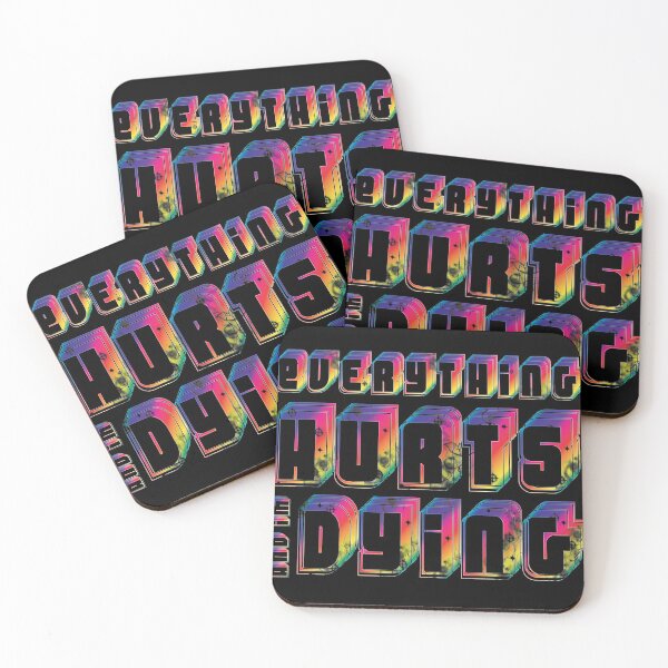 Item preview, Everything hurts and I'm dying gym shirt - rainbow designed and sold by PiCCa.