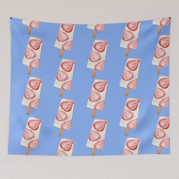 Item preview, Mexican Paleta de crema de fresa designed and sold by Toonskid.