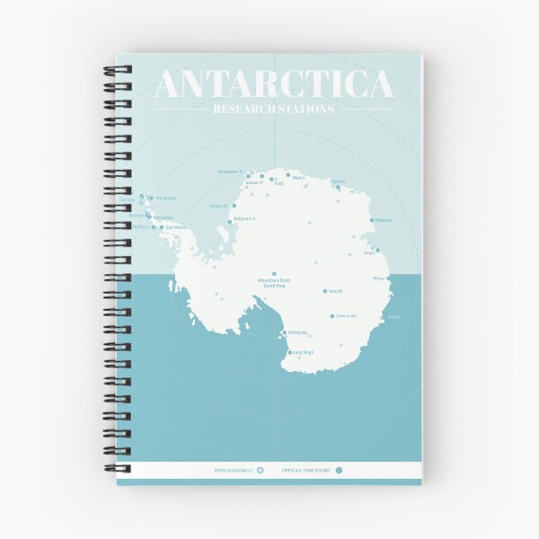 Item preview, Antarctica Research Stations Map designed and sold by Walford-Designs.