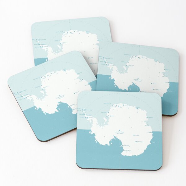Item preview, Antarctica Research Stations Map designed and sold by Walford-Designs.