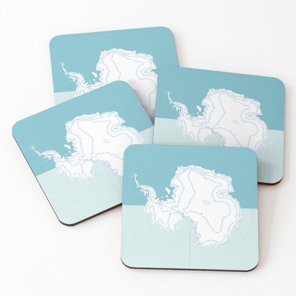 Item preview, Antarctica Contour Map designed and sold by Walford-Designs.