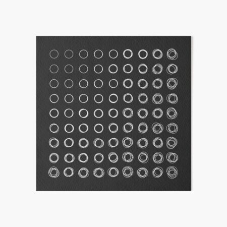 Spherics Interference (dark) Art Board Print