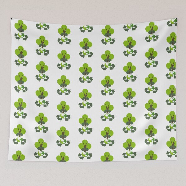 Item preview, Environmental Friendly Green Eco Recycle Reuse Tile Pattern designed and sold by perfectpresents.
