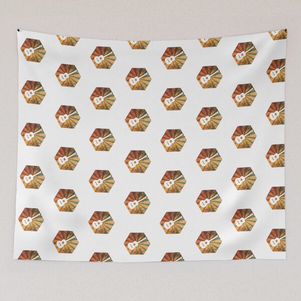 Item preview, Awesome Vintage Retro Ukulele Players Musical Tile Pattern designed and sold by perfectpresents.