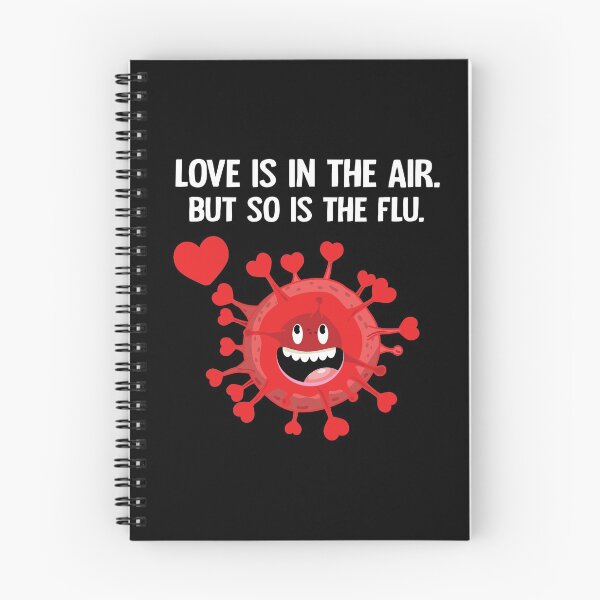 Item preview, Love is in the Air so is the Flu Anti Valentine  designed and sold by 2blackcherries.