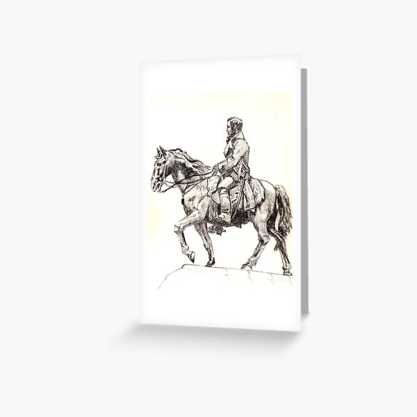Statue of San Martin, Lima, Peru Greeting Card