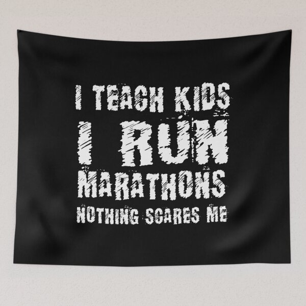 Item preview, I Teach Kids I Run Marathons  Runners Gift designed and sold by 2blackcherries.