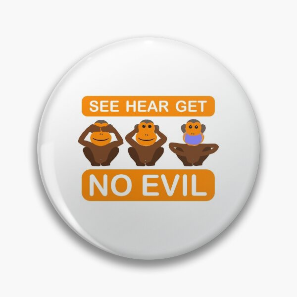 Item preview, See, Hear, Get No Evil - Monkey Mouthguard designed and sold by saechla.