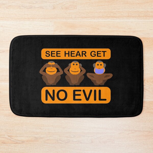 Item preview, See, Hear, Get No Evil - Monkey Mouthguard designed and sold by saechla.