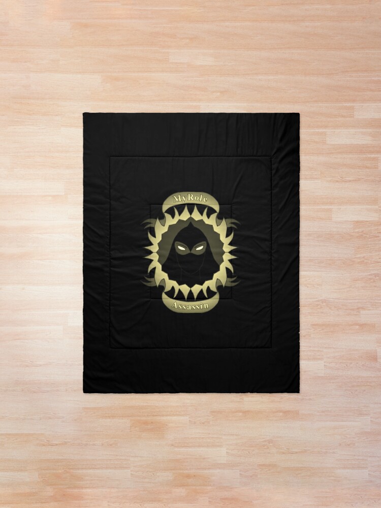 My Role Assassin Comforter By Pk Shop Redbubble - door code for assassin roblox
