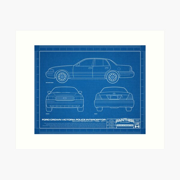 Item preview, Ford Crown Victoria Police Interceptor Blueprint designed and sold by NorCalWWR.