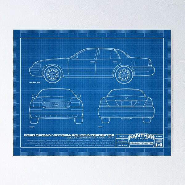 Item preview, Ford Crown Victoria Police Interceptor Blueprint designed and sold by NorCalWWR.