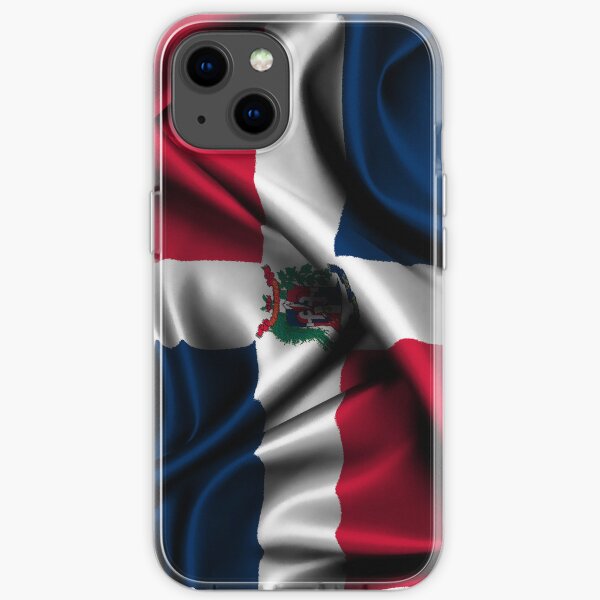 Dominican Republic Flag Drop iPhone Soft Case