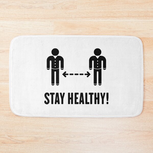 Item preview, Stay Healthy! (Keep Distance / Corona / COVID-19 / Black) designed and sold by MrFaulbaum.