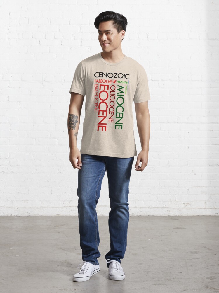 Alternate view of Cenozoic Eras, Ages and Epochs Essential T-Shirt