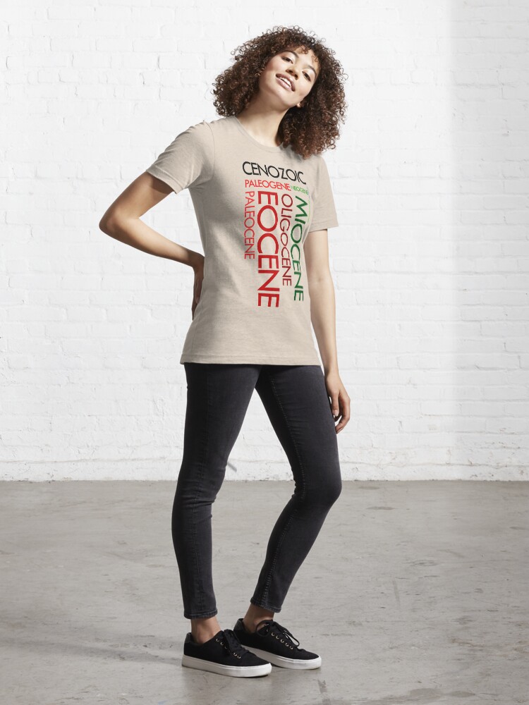 Alternate view of Cenozoic Eras, Ages and Epochs Essential T-Shirt