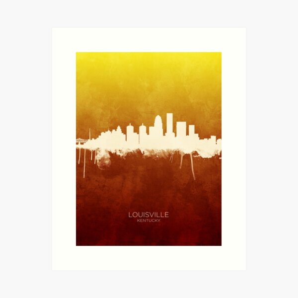 Item preview, Louisville Kentucky City Skyline designed and sold by ArtPrints.