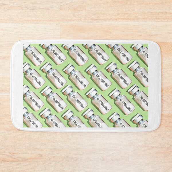 Item preview, pattern of Chloroquine bottle isolated on green background designed and sold by sigoisette.