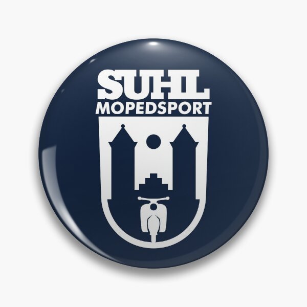 Item preview, Suhl Mopedsport Schwalbe Logo (white) designed and sold by VEB Ostladen.