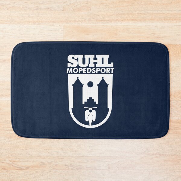 Item preview, Suhl Mopedsport Schwalbe Logo (white) designed and sold by VEB Ostladen.