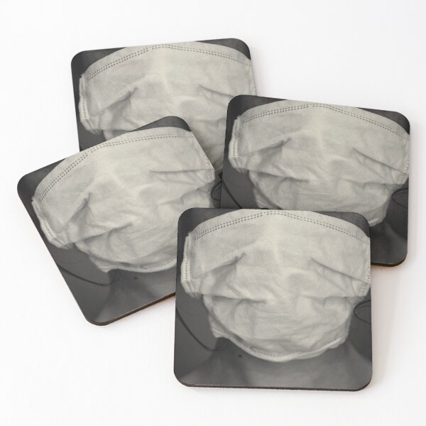 Item preview, black and white portrait of woman wearing mask designed and sold by sigoisette.