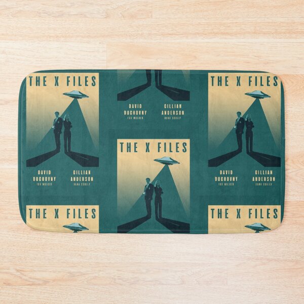Item preview, The X Files Mulder and Scully David Duchovny and Gillian Anderson Retro Vintage Poster designed and sold by scullysblazer.