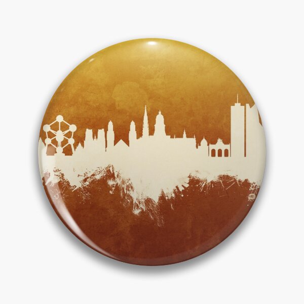 Item preview, Brussels Belgium Skyline designed and sold by ArtPrints.