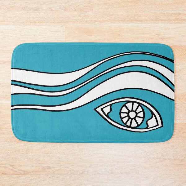 Item preview, Eye with Wavy Hair on Blue Board designed and sold by Istvan Ocztos.