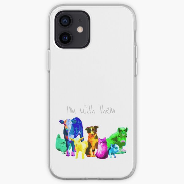 I'm With Them - Animal Rights - Vegan iPhone Soft Case