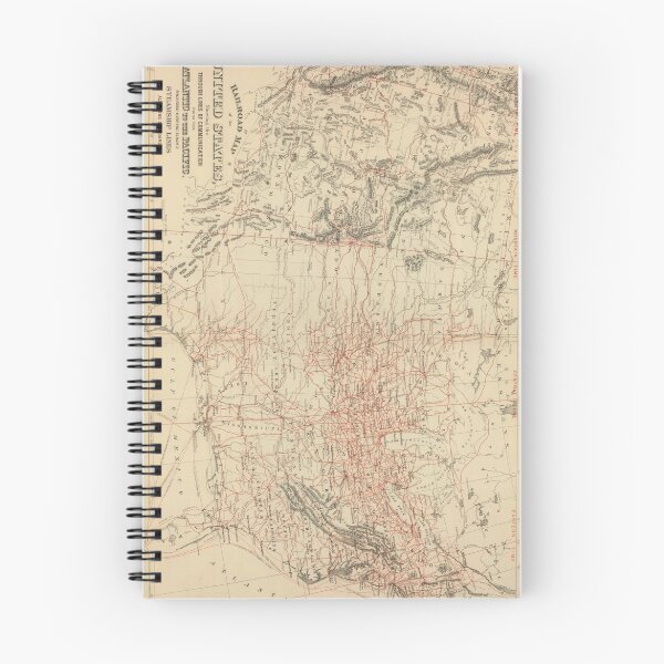 Item preview, Vintage United States Railroad Map (1886) designed and sold by BravuraMedia.