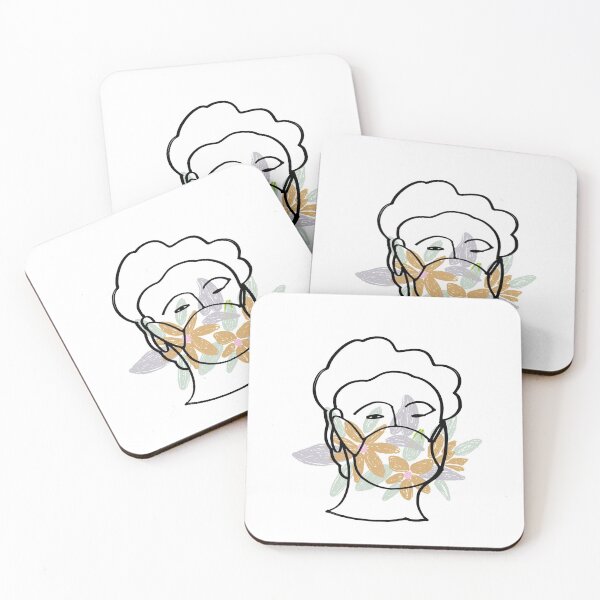 Item preview, Women with medical face mask designed and sold by Ann Astro.