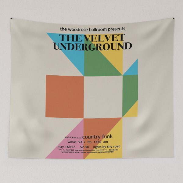 Item preview, Velvet Underground Vintage 1960s woodrose ballroom Promo Poster  designed and sold by adrienne75.