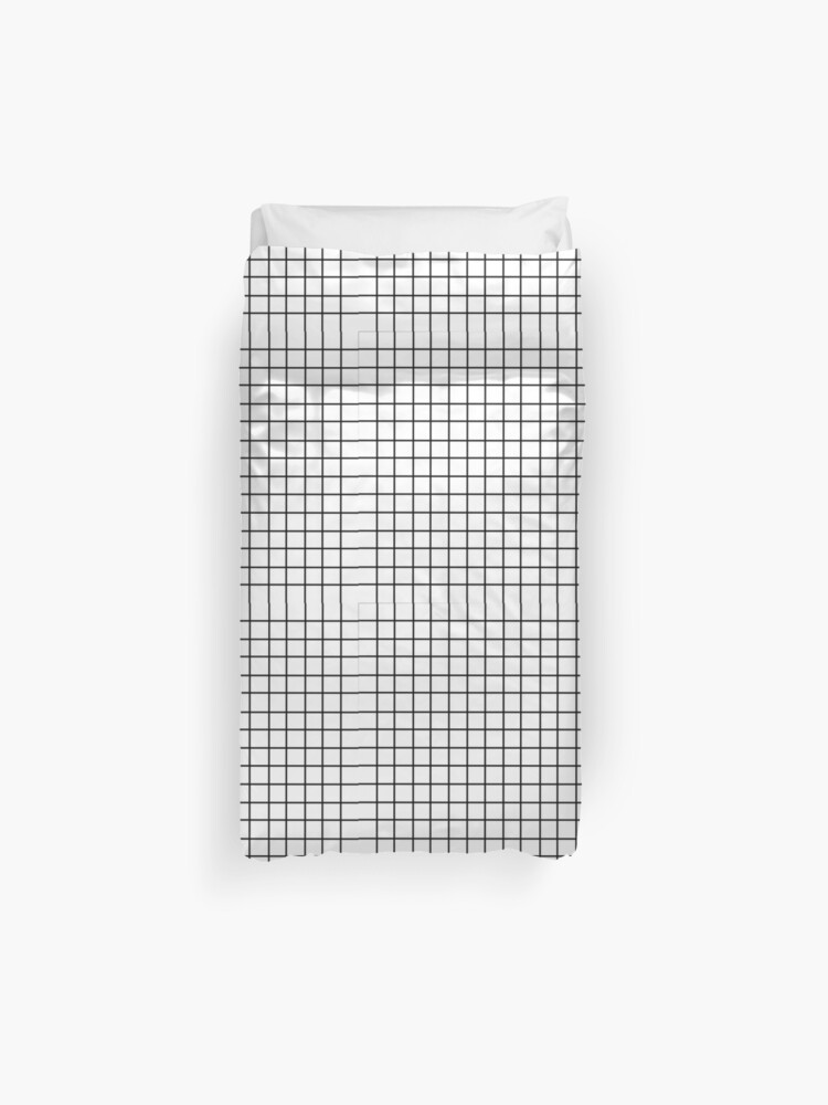 Tumblr Grid Pattern Duvet Cover By Holliesapparel Redbubble