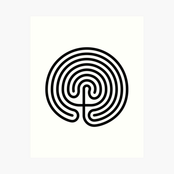 Item preview, Cretan Labyrinth designed and sold by wiccked.