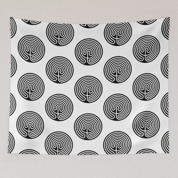 Item preview, Reverse Cretan Labyrinth designed and sold by wiccked.