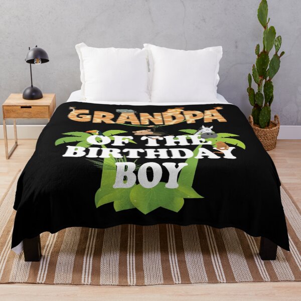 Item preview, Grandpa Of The Birthday Boy Zoo Theme Animal Party design designed and sold by Grabitees.