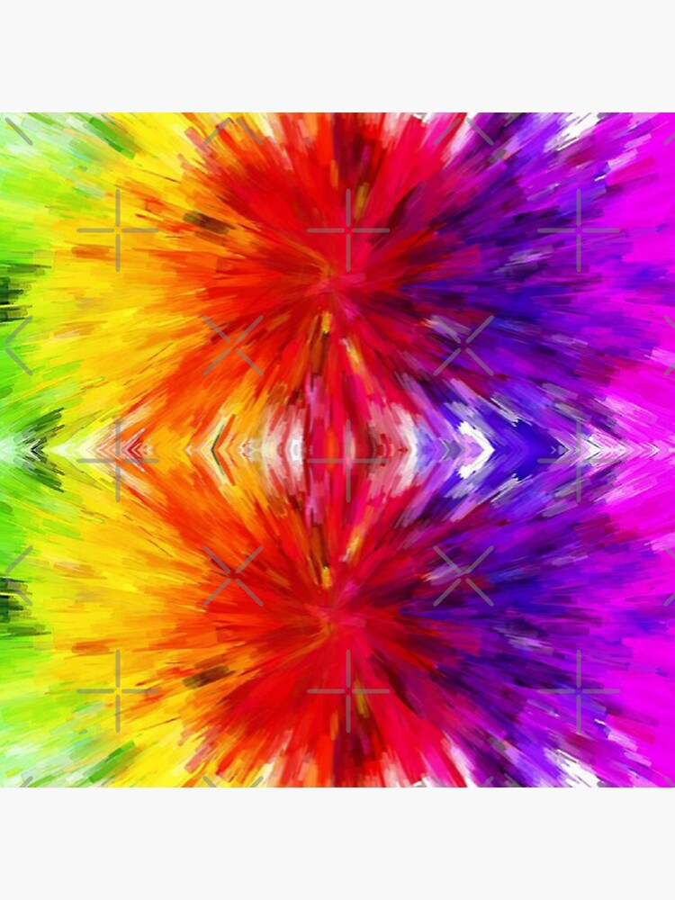 "Contemporary multicolour abstract fine art workpainting" Sticker by