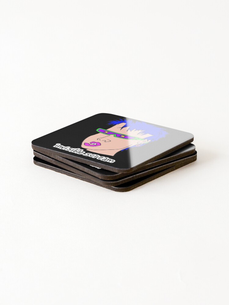 Thumbnail 4 of 5, Coasters (Set of 4), Invisible Scream designed and sold by RUNICJOHN.