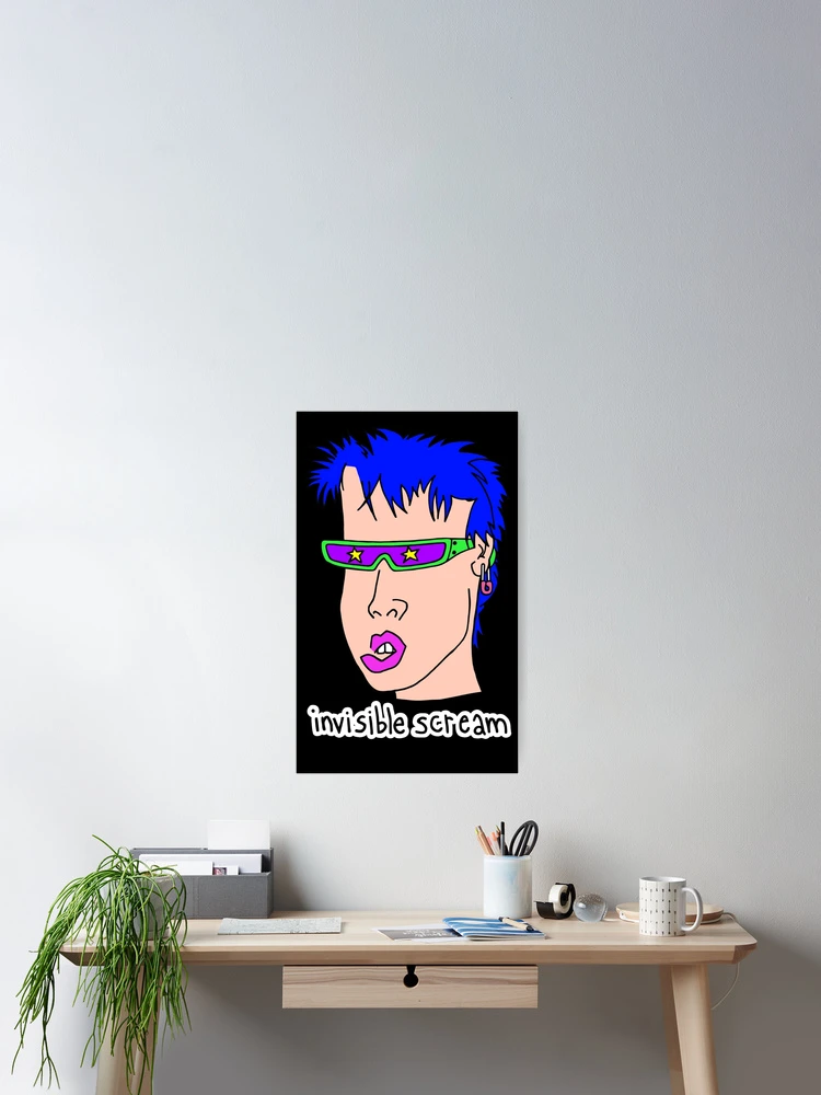 Thumbnail 2 of 3, Poster, Invisible  Scream designed and sold by RUNICJOHN.