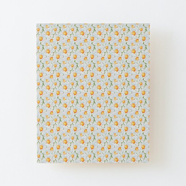 Field of Daisies Print Pattern Wood Mounted Print