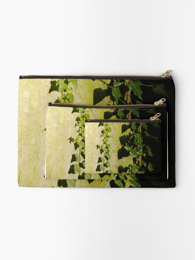 Alternate view of Trailing ivy on grave Zipper Pouch