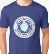Gnomeland security. Unisex T-Shirt