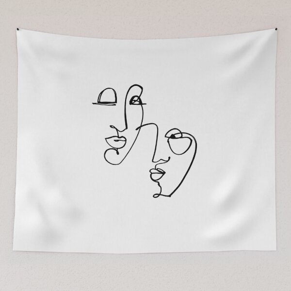 Item preview, Hand drawing face line art designed and sold by Ann Astro.