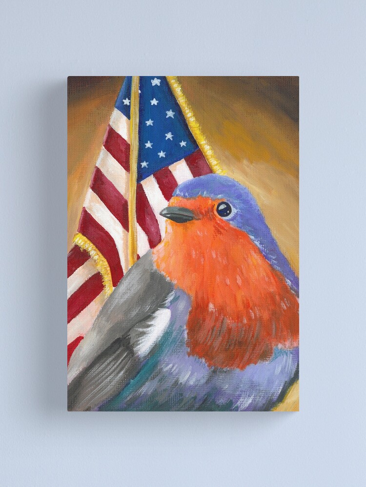 Alternate view of Bird for President! Birdie Sanders Canvas Print
